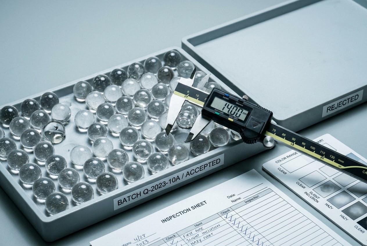 Illustrative batch dimensional and visual quality inspection